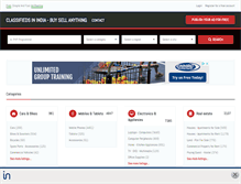 Tablet Screenshot of classifiedsinindia.com